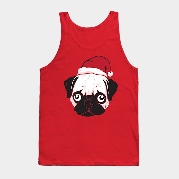 Holiday Pug Tank Top by strangethingsa